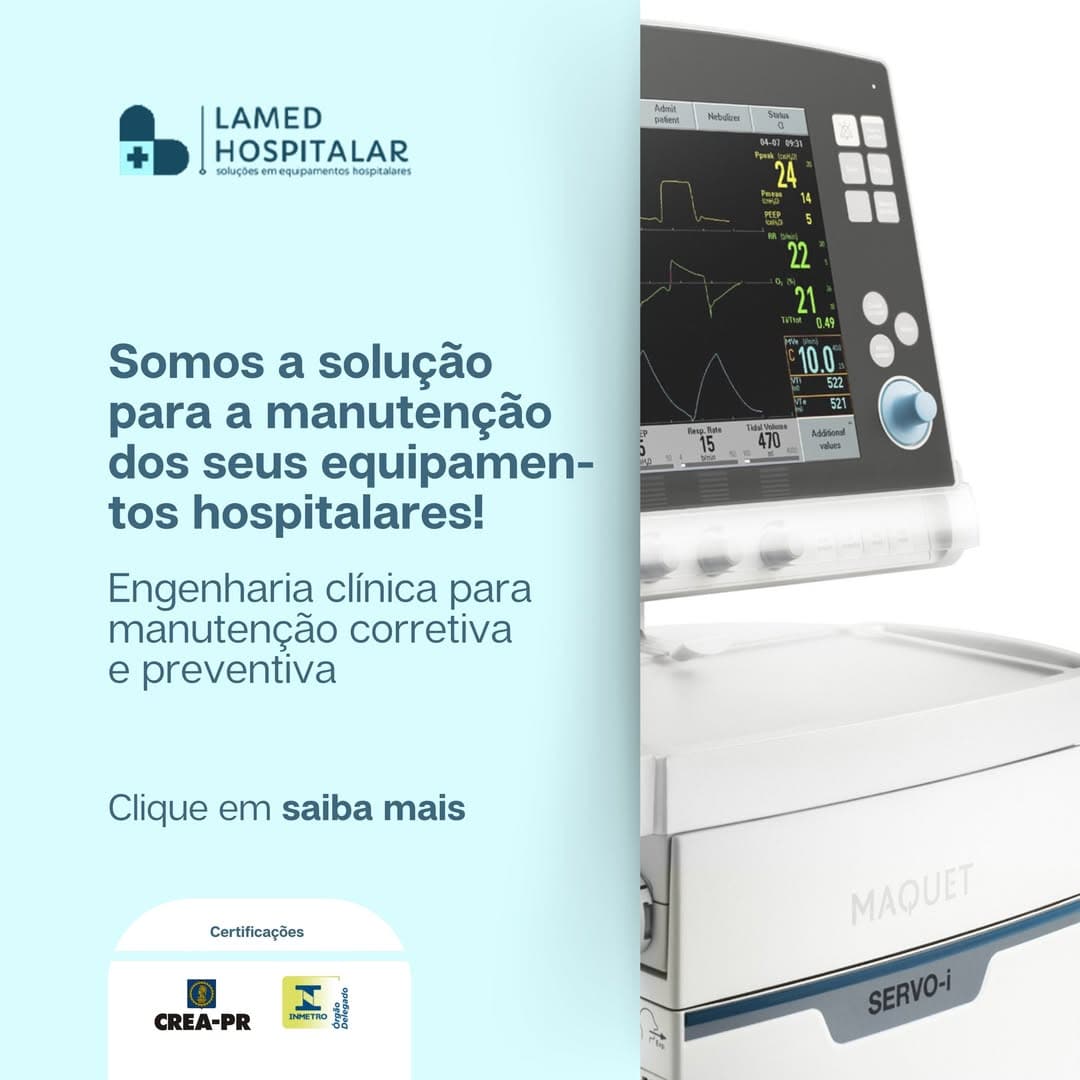 Conteúdo da Lamed Hospitalar sobre manutenção em equipamentos odonto-médico-hospitalares